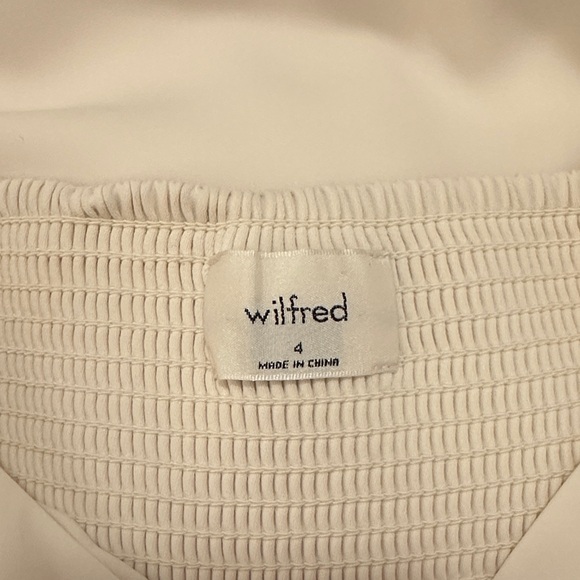 Aritzia Wilfred Novella Cream Long-Sleeve Dress - Picture 6 of 7